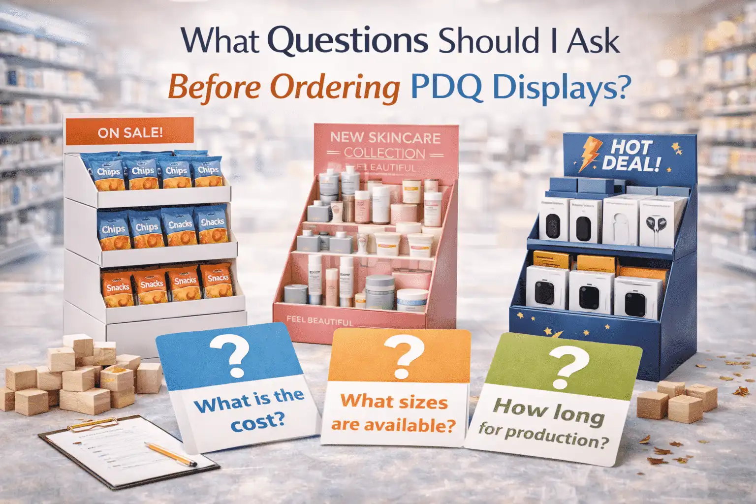 What Questions Should I Ask Before Ordering PDQ Displays?